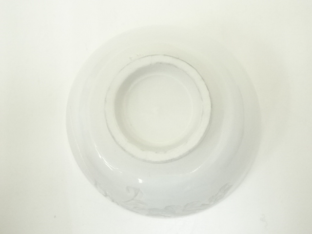 道具 ] - 道具 出石焼 永澤永山造 白磁草花彫茶碗（共箱） | ネット